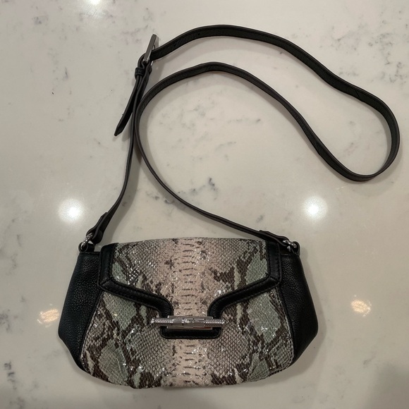 Aimee Kestenberg Crossbody Bag with Snakeskin Look Details - Picture 1 of 9